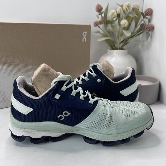 On Cloudsurfer 6 Running Athletic Sneakers Lace Up Fennel Ink 54.99215 Women 7.5 - Picture 6 of 10